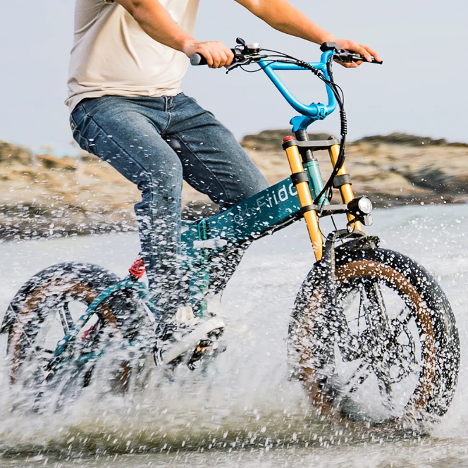 Fiido M1 Pro 2025 Folding Fat Tire Electric Mountain Bike