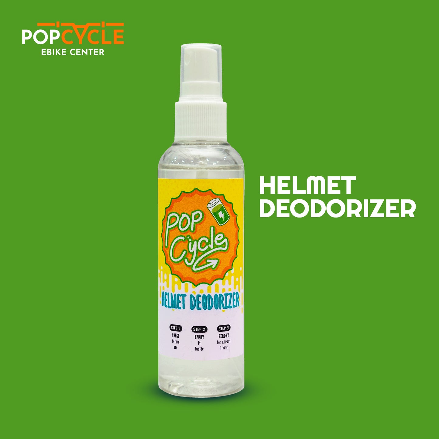 Helmet Deodorizer and Sanitizer
