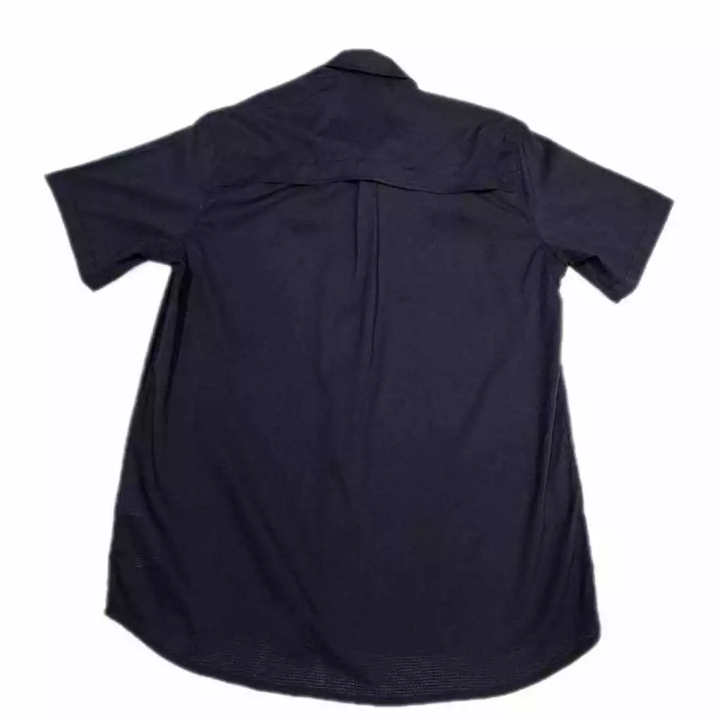 Courier Off Grid Button Down Shirt in Black