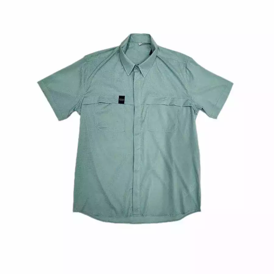 Courier Off Grid Button Down Shirt in Celadon