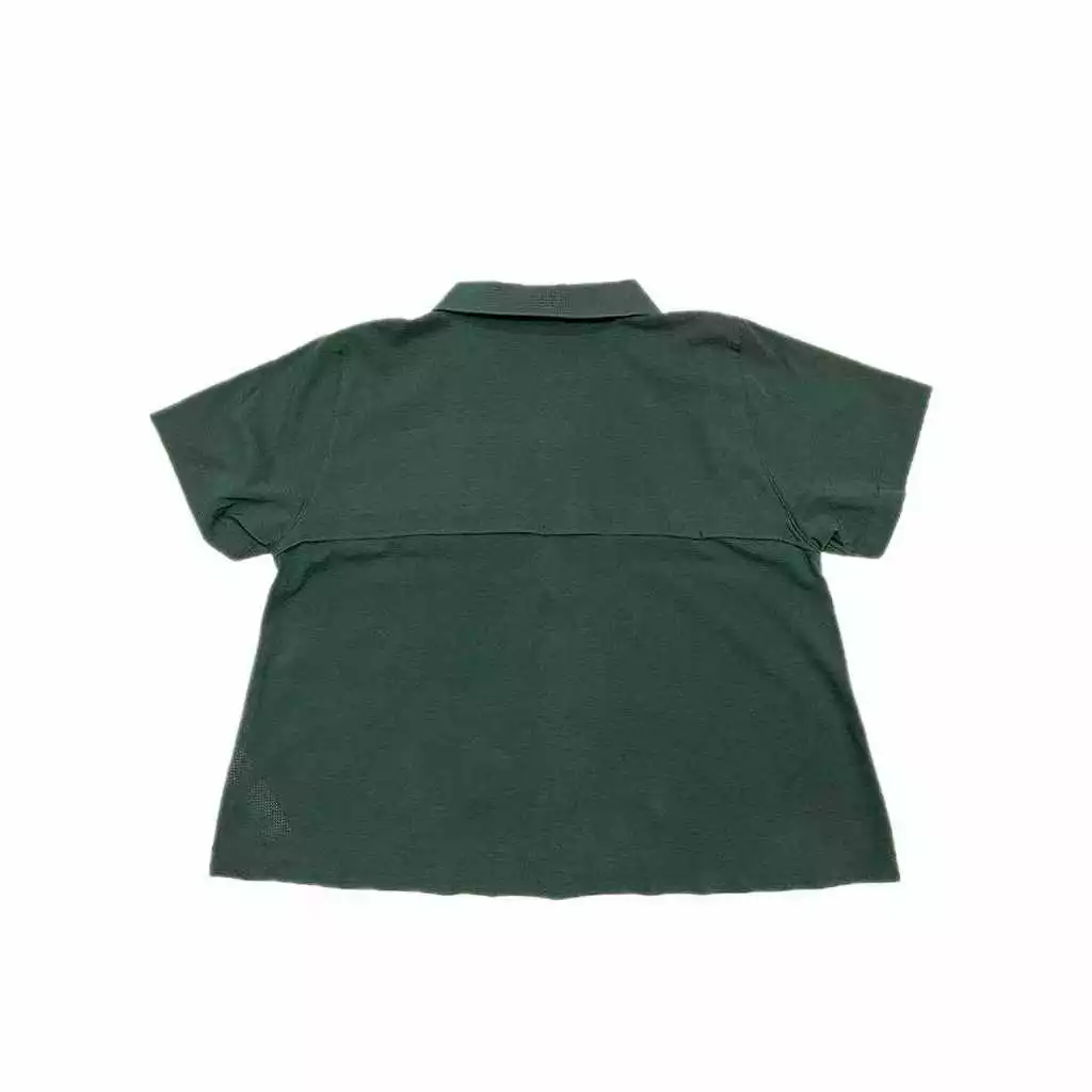 Courier Womens Off Grid Blouse in Olive