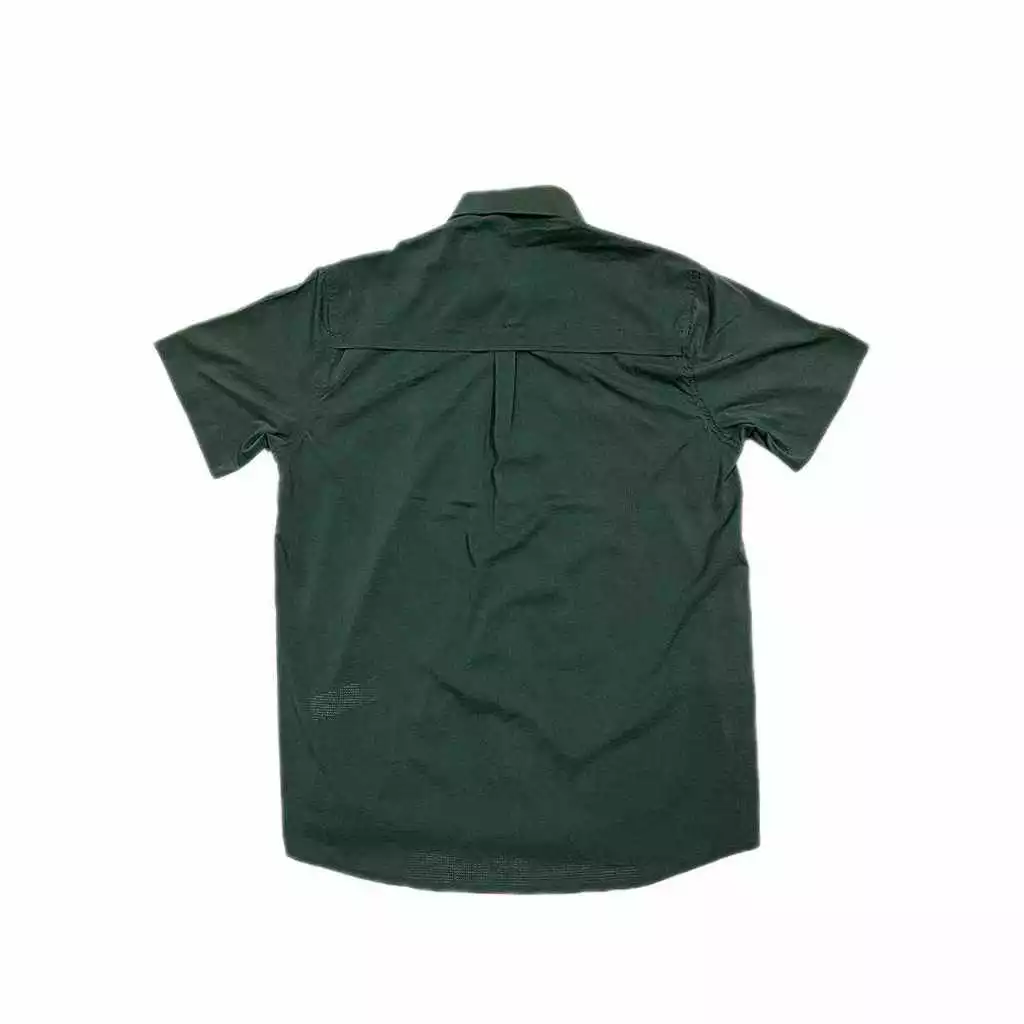 Courier Off Grid Button Down Shirt in Olive