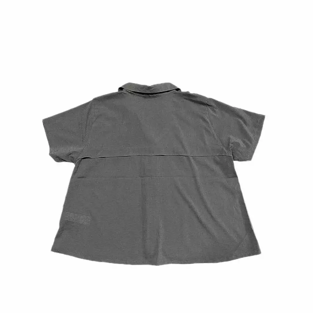 Courier Womens Off Grid Blouse in Pewter