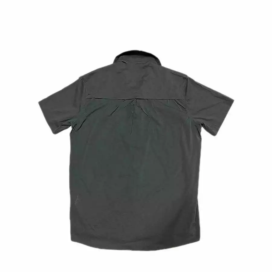 Courier Off Grid Button Down Shirt in Pewter