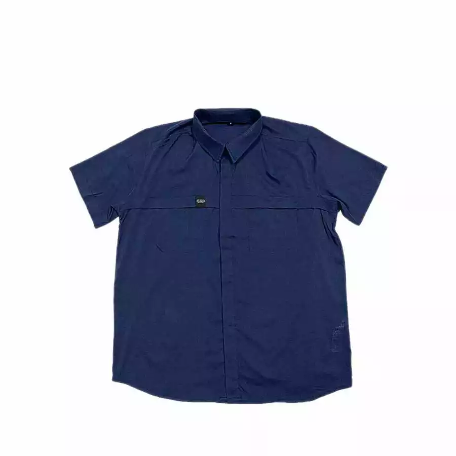 Courier Off Grid Button Down Shirt in Midnight