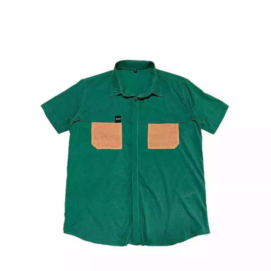 Courier Off Grid Button Down Shirt in Puff