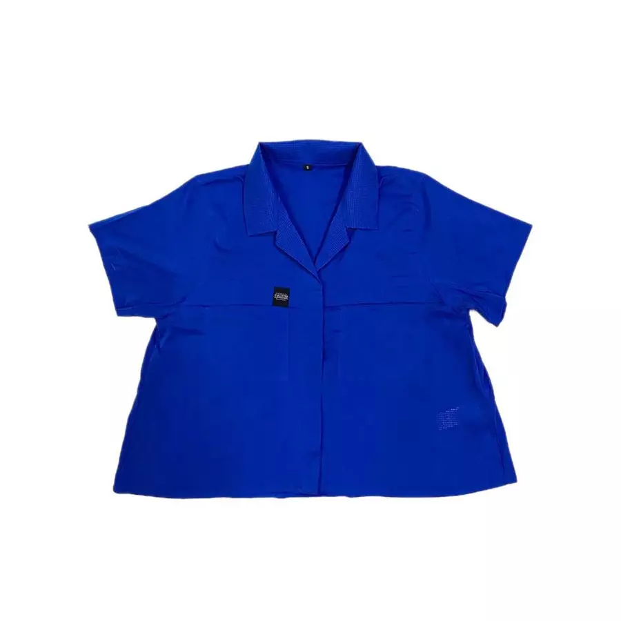 Courier Womens Off Grid Blouse in Ultramarine