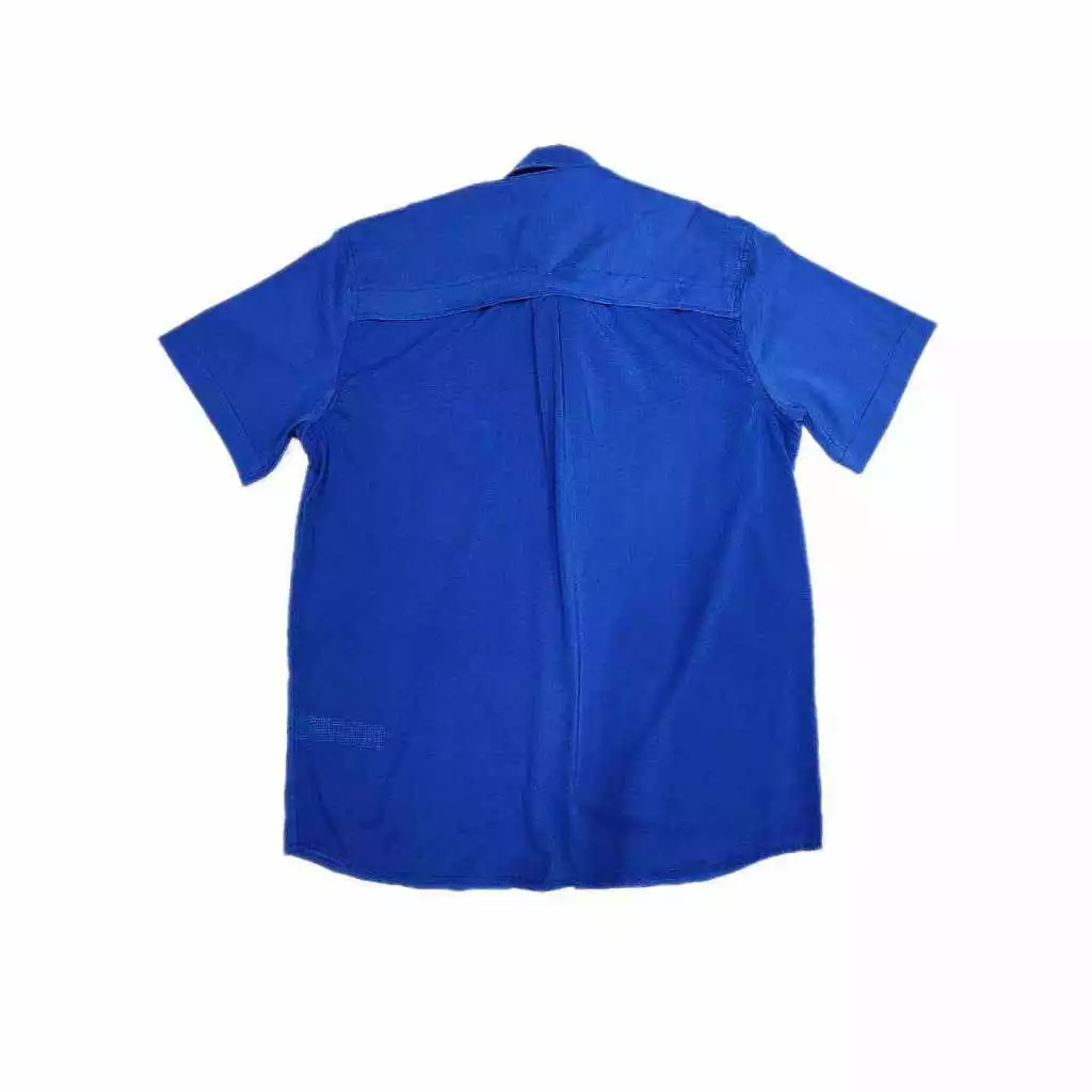 Courier Off Grid Button Down Shirt in Ultramarine