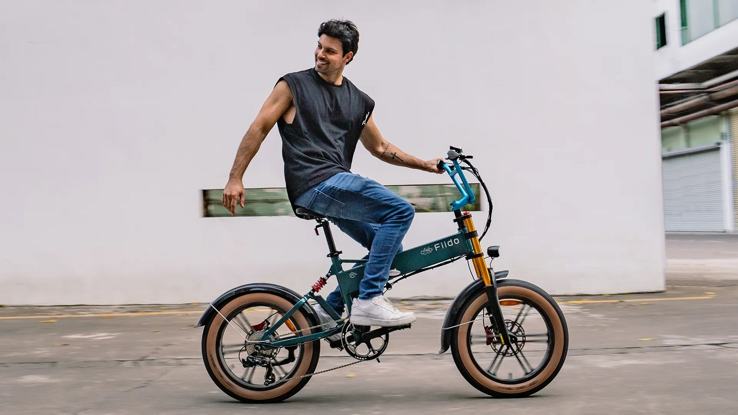 Fiido M1 Pro 2025 Folding Fat Tire Electric Mountain Bike