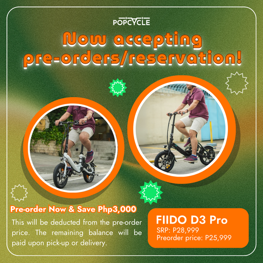 [RESTOCKING ON MARCH 2025] Fiido D3 Pro Folding Electric Bike