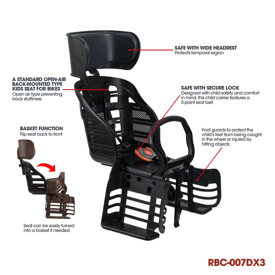 OGK - Rear Child Bike Seat RBC-007DX3