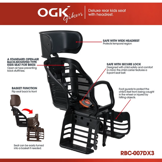 OGK - Rear Child Bike Seat RBC-007DX3