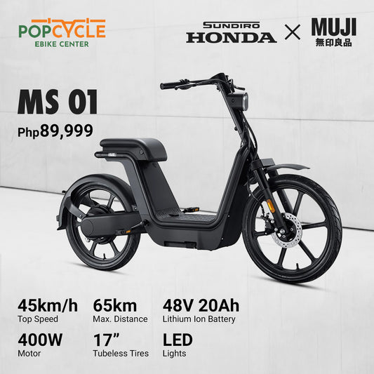 Sundiro Honda x Muji MS01 Electric Bike - Limited Edition