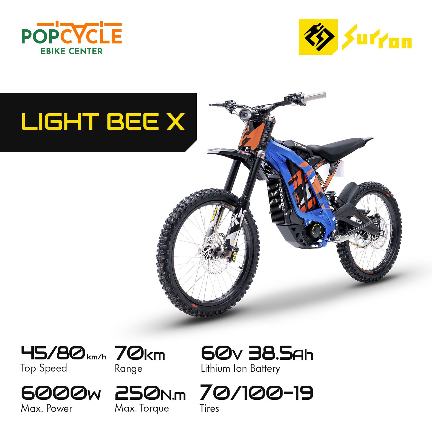 Sur ron electric bike hot sale specs