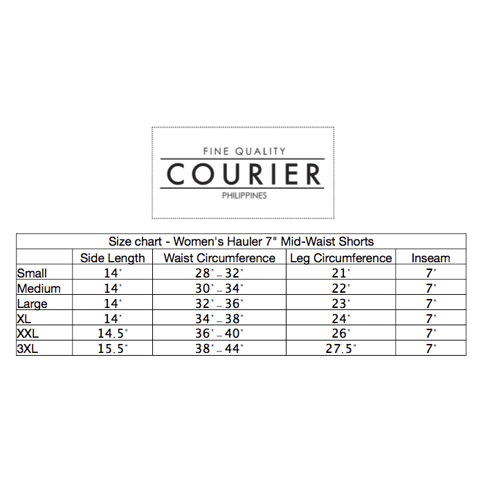 Courier Womens Hauler 7" Shorts in Navy Blue