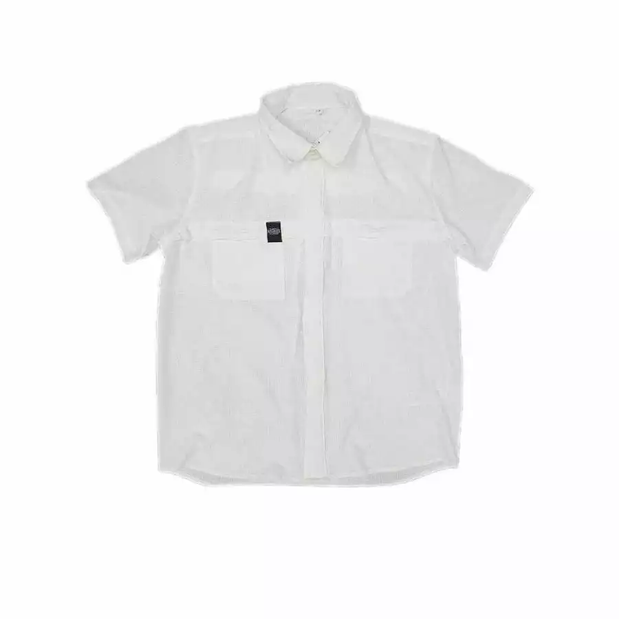 Courier Off Grid Button Down Shirt in White