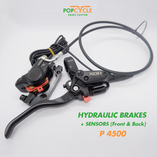 Hydraulic Brakes + Sensors for Ebikes (Front & Rear Installation)